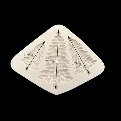 Christmas Tree Silicone Mold — Fondant Cake Decorating Sugarcraft Chocolate Gumpaste Tool