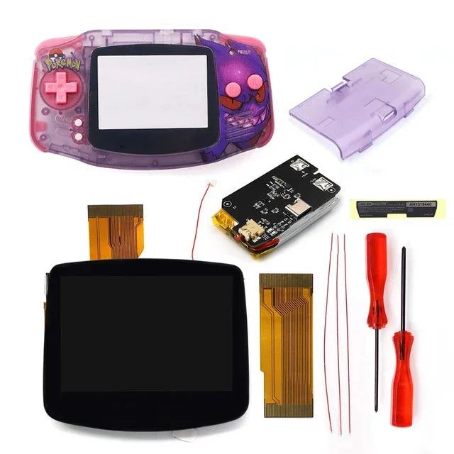 Hispeedido TYPE-C GBA LCD Display Upgrade – 3.0" V5 IPS Screen with New Housing Shell