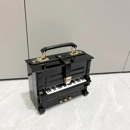 Luxury Designer Piano-Shaped Handmade Crossbody Shoulder Bag for Women – Elegant Purse, Messenger & Banquet Bag