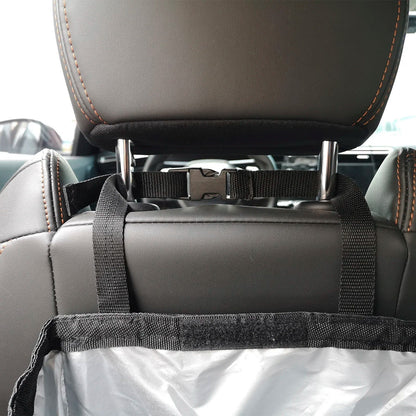 Waterproof Foldable Car Trash Can - Large Capacity Hanging Rubbish Bin & Waste Organizer for Car Accessories