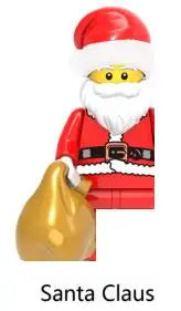 Christmas Building Blocks Toy Set – Santa Claus & Reindeer Action Figures Gift