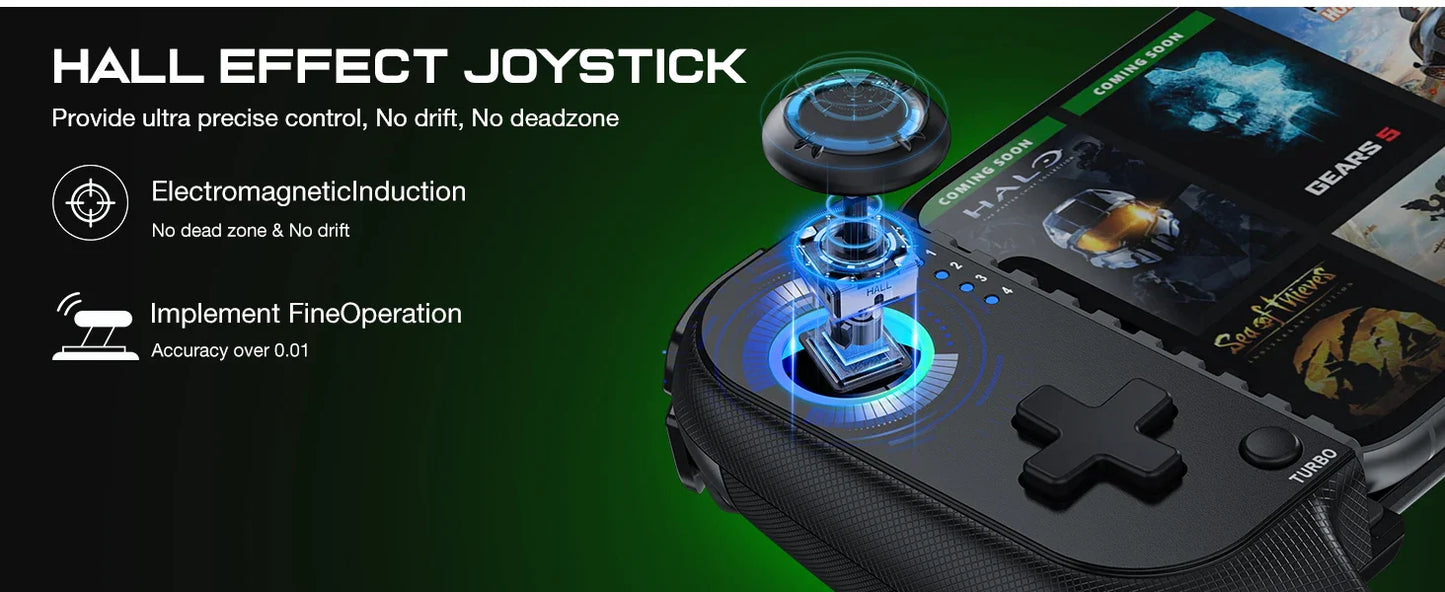 BEBONCOOL MC100 Telescopic Gamepad | Wireless Bluetooth Phone Controller for iOS & Android PUBG COD