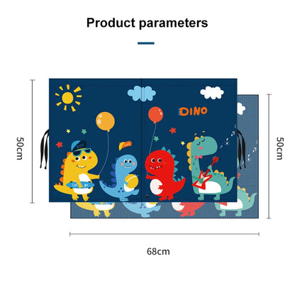Magnetic Cartoon Car Curtain - Side Window Sunshade with Sun Protection and Heat Insulation for Children