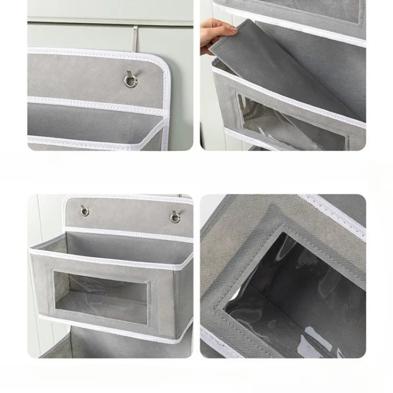 Hanging Non-woven Storage Bag for Door - Bedroom/Living Room Organizer for Underwear, Socks, Makeup, Sundries