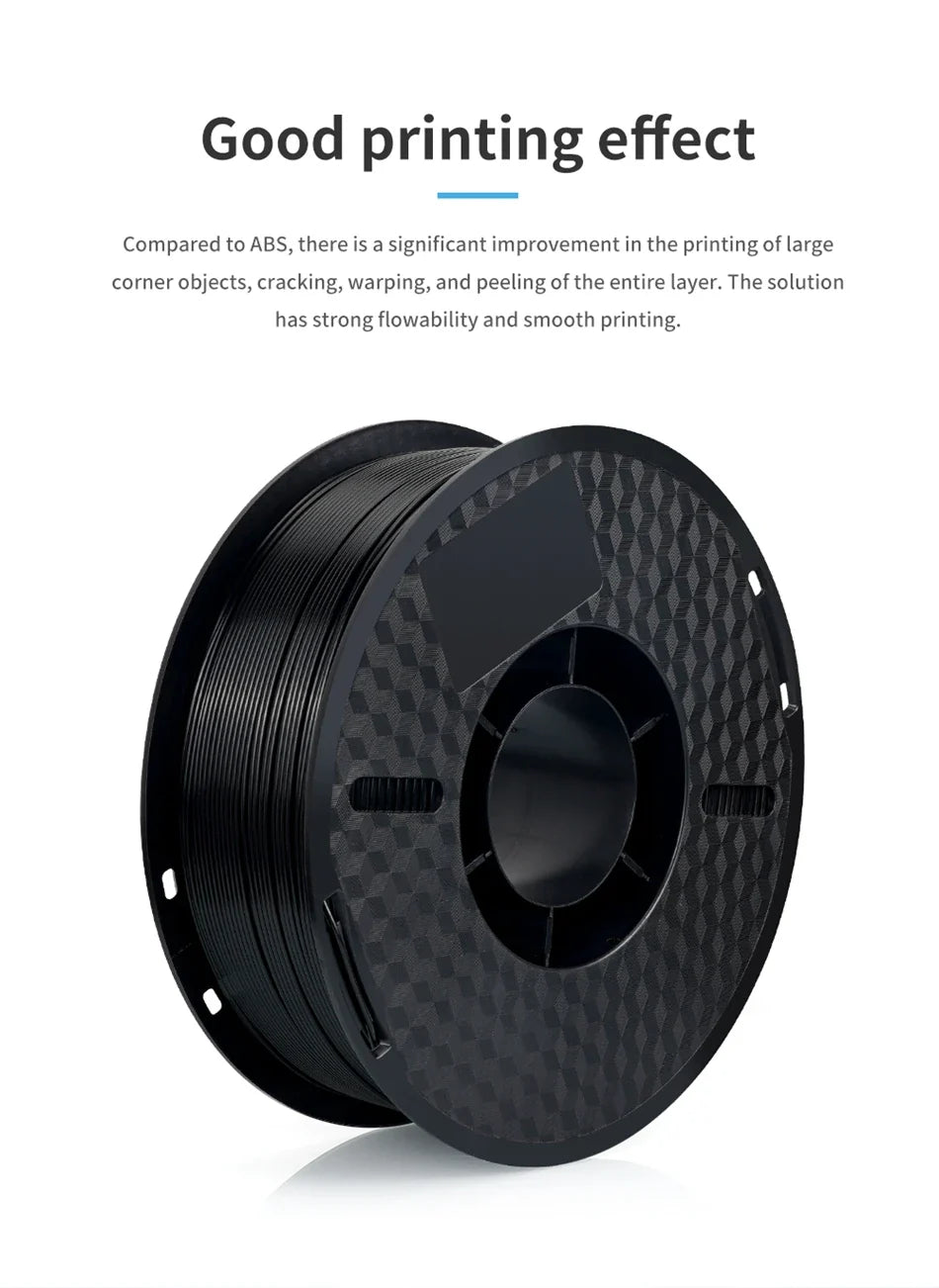KINGROON 10KG PLA/ABS/PETG Filament 1.75mm – 10 Rolls Black, White, Gray for 3D Printing