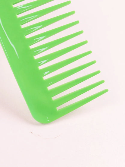 Thick Plastic Heat-Resistant Salon Comb – Anti-Static Long & Wide Tooth Comb for Real Hair Wigs