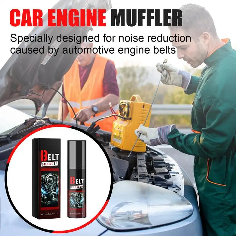 100ml Car Belt Noise Spray – Engine Belt Silencer, Lubrication & Protection for Prolonged Belt Life