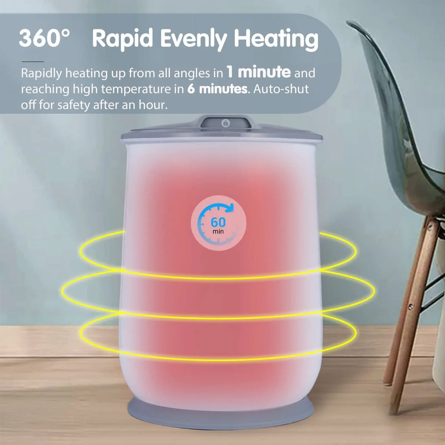 Deluxe 20L Towel Warmer – Large-Capacity Household Heated Towel Bucket with Child Lock & Aromatherapy