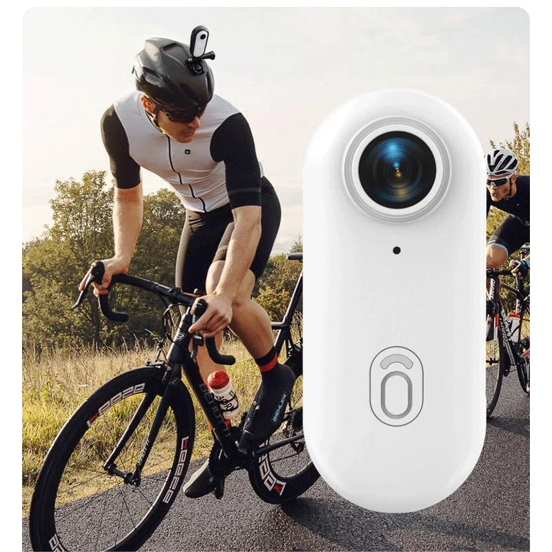 4K Bodycam Action Camera — Mini Full HD Sports Bike & Motorcycle Helmet/Handlebar Camera with WiFi and Long-Lasting Battery