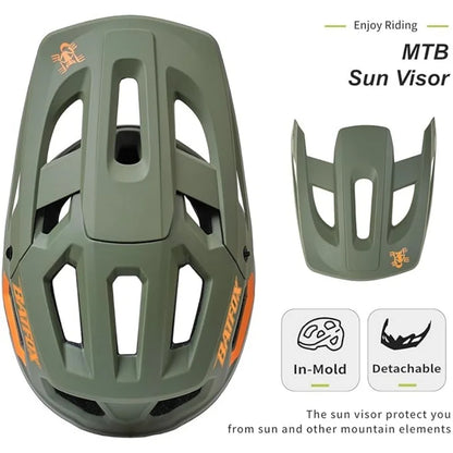 BATFOX MTB Cycling Helmet — Integrally-Molded Mountain Bike Helmet for Speed & Safety