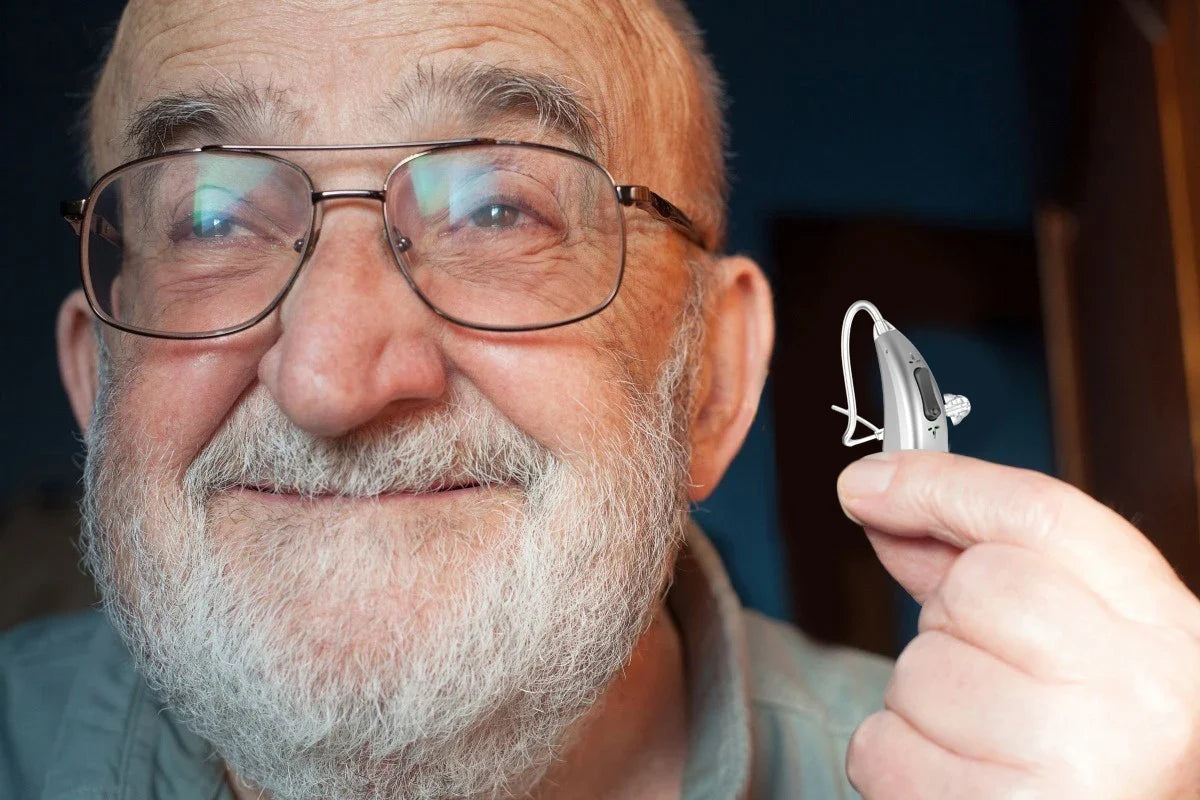 2024 Bluetooth Hearing Aid – ELHearing Rechargeable Mini Device with Programmable Digital Features & Portable Charging Case