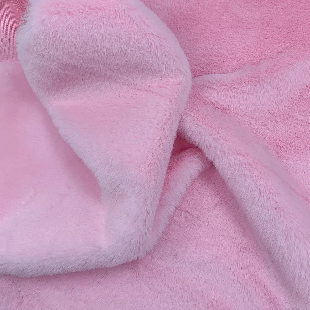 Faux Rabbit Fur Fabric – 50/80/160cm Super Soft 10mm Pile Plush Material for Stuffed Toys & Sewing