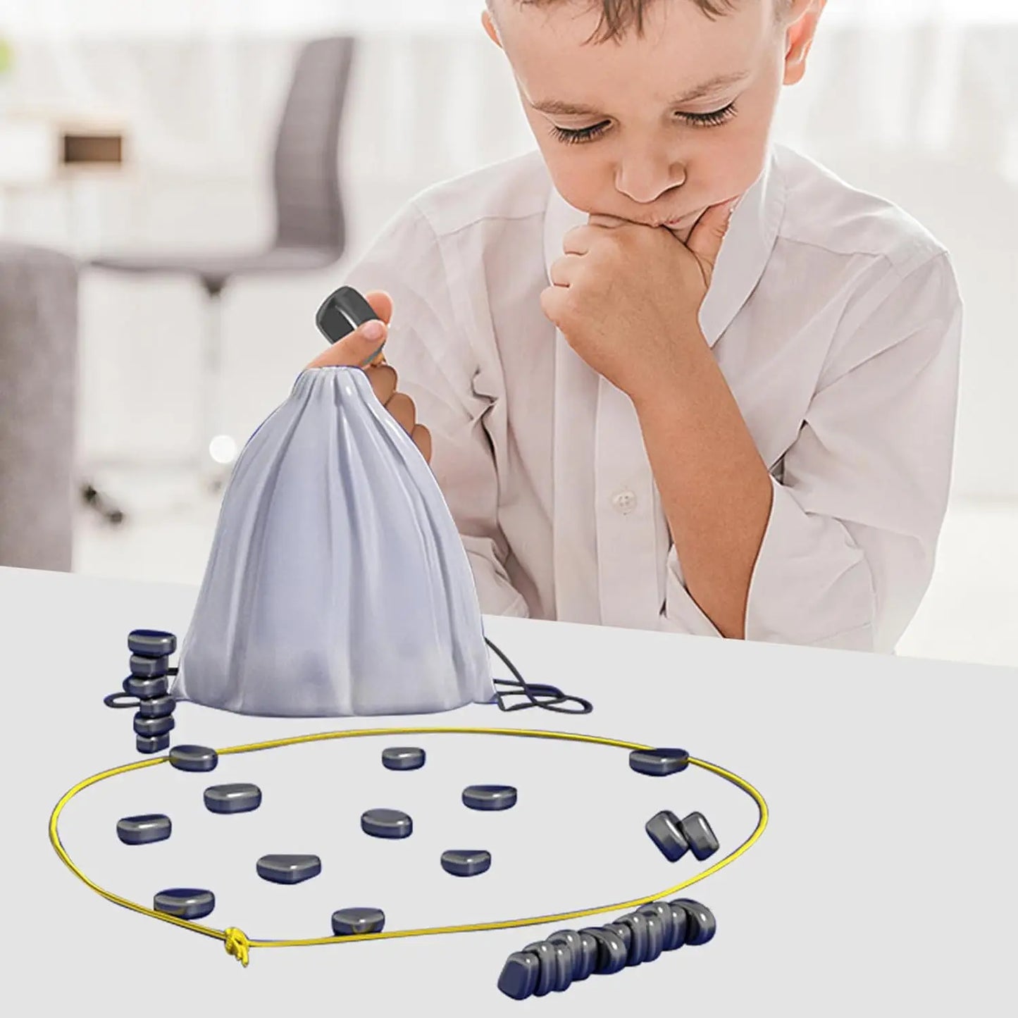Magnetic Chess Game - Fun Tabletop Magnet Game for Intellectual Development and Portable Chess Gathering - Perfect Party Supplies and Christmas Gift