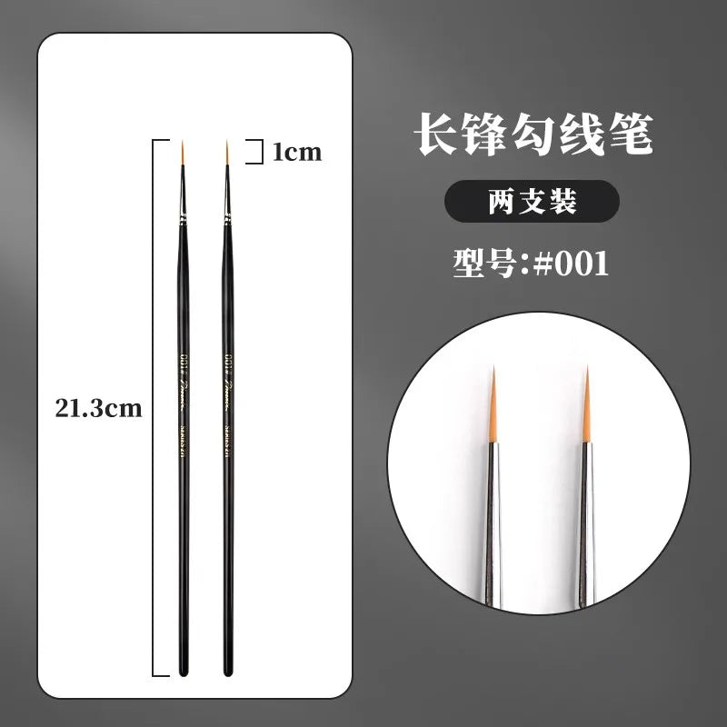 1/2/3/5PCS Rigger Artist Paint Brushes – Extra Long Fine Point Liner Brushes for Scale Models, Nail Art, Acrylic, Oil & Watercolor