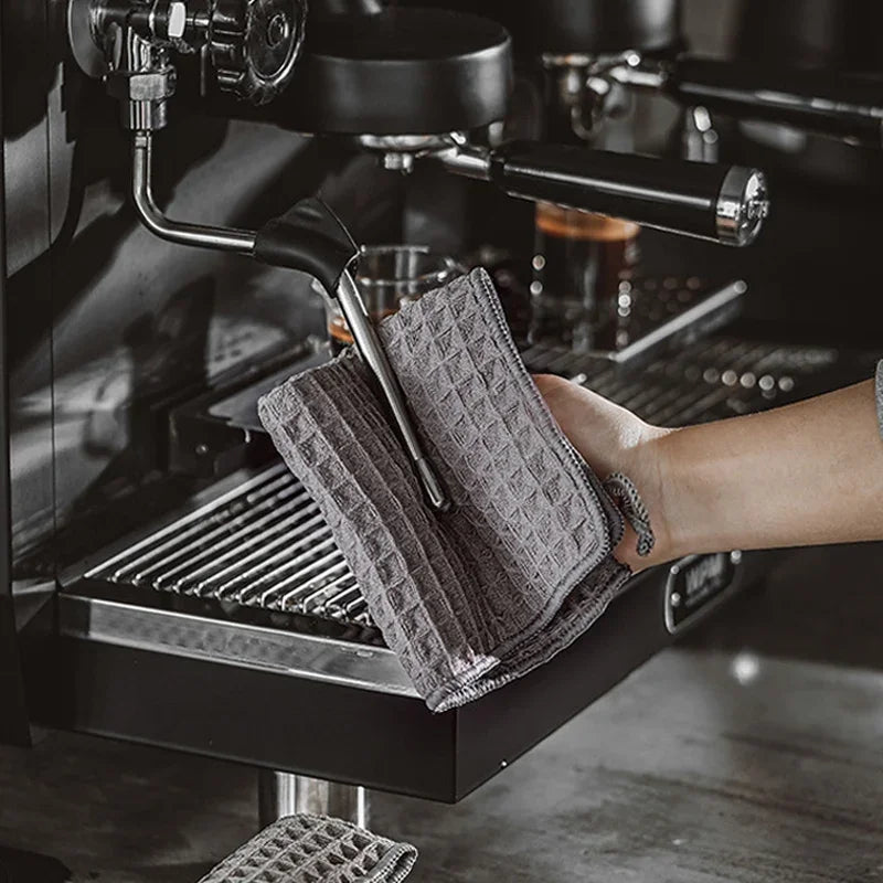 Super Absorbent Barista Towel – Lint-Free Square Coffee Machine Cleaning Cloth