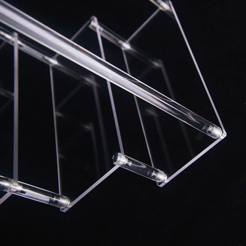 1-4 Tier Acrylic Display Stand - Durable Rack for Cupcakes, Perfumes, Dolls, and Blind Box Storage Shelf