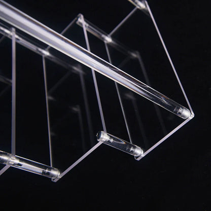 1-4 Tier Acrylic Display Stand - Durable Rack for Cupcakes, Perfumes, Dolls, and Blind Box Storage Shelf