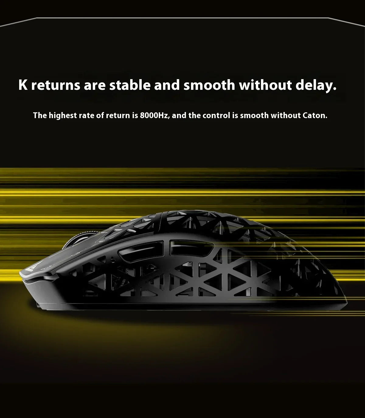 IPI Piao Float Wireless Gaming Mouse — Dual 8K Carbon Hell Out, 3-Mode Bluetooth, Lightweight Esports Custom Mouse for PC & Laptop