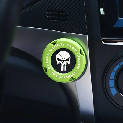 Car One-Key Start/Stop Button Cover – Engine Ignition Protective Sticker for Car & Motorcycle Interior Decoration