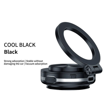 Intelligent Magsafe Car Mount – Magnetic Vacuum Mobile Phone Holder with Folding Swivel Stand and Strong Adsorption