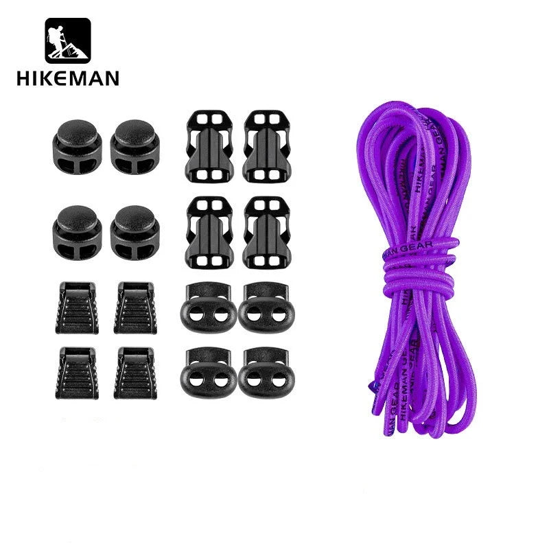 DIY Elastic Backpack Expansion Rope Set - Outdoor Camping & Mountaineering Gear Strap with Adjustable Buckle