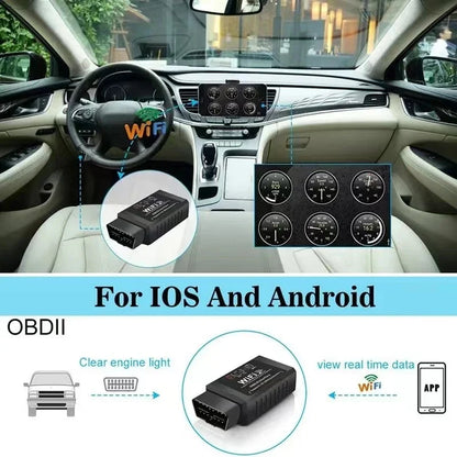 OBD2 WiFi ELM327 V1.5 Scanner - Car Code Reader Diagnostic Tool for iPhone iOS & Android