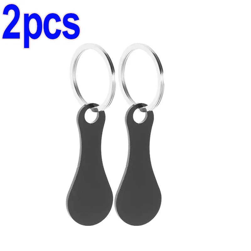 Shopping Cart Token Keychain – Portable Stainless Steel Key Ring for Daily Use Accessories