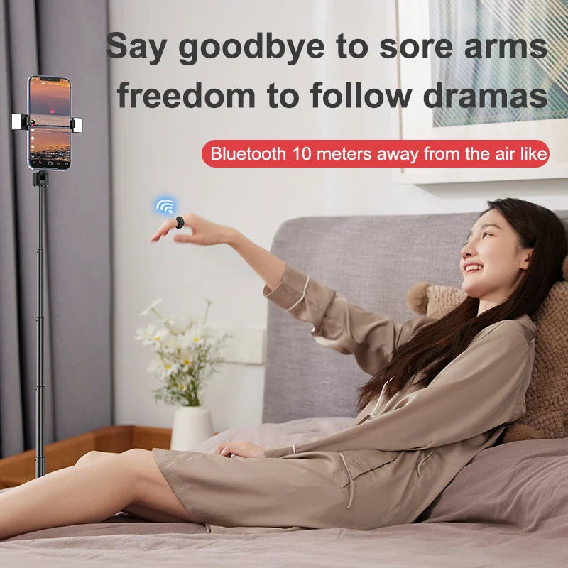 Wireless Bluetooth Selfie Remote Control Ring for Mobile Phones - Convenient Tiktok and Artifac Tool - Compatible with Xiaomi and Apple