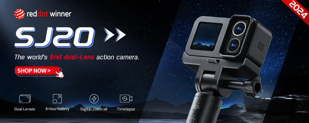 SJCAM C300 4K Action Camera – 30FPS Pocket Sports Cam with 6-Axis GYRO Stabilization, Long Battery, 5G WiFi, and Remote Control