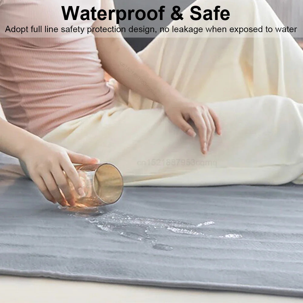 220V Electric Heating Blanket – Thicker Thermal Mattress with Automatic Thermostat for Body Warmth and Room Comfort
