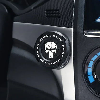 Car One-Key Start/Stop Button Cover – Engine Ignition Protective Sticker for Car & Motorcycle Interior Decoration