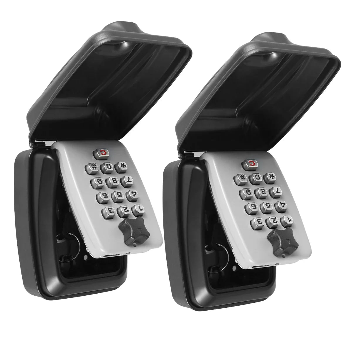 1/2Pcs Wall Mount Key Lock Safe – Portable Secret Storage Box with Code Security Lock for Home or Office Organizer