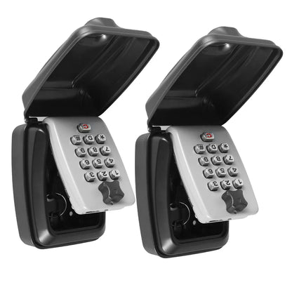 1/2Pcs Wall Mount Key Lock Safe – Portable Secret Storage Box with Code Security Lock for Home or Office Organizer