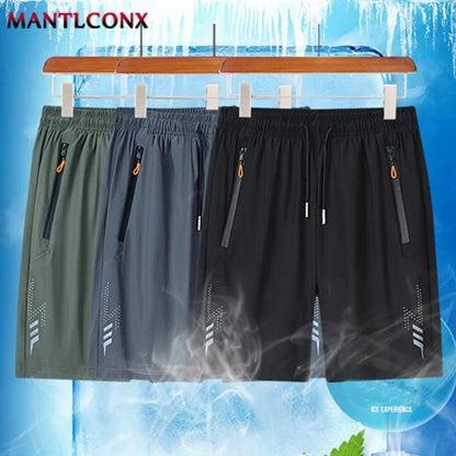 Men's Summer Sport Shorts – Cool Running, Gym & Fitness Training Shorts in Black and Gray