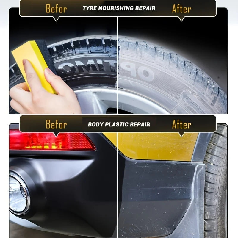 100g Tire Polishing Protective Paste — Long-Lasting Gloss Enhancer for Durable, Tightened Car Tires