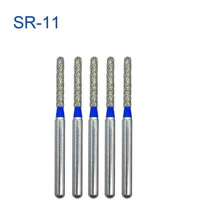 5pcs FG Dia 1.6mm Dental Drills – High-Speed Handpiece Diamond Burs for Teeth Whitening