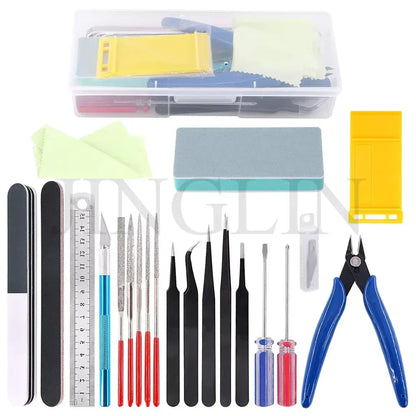 3D Printer Tool Kit – Electronic Wire Pliers, Trimming Knife, Scraper, Deburring Cutter & Tweezers Set