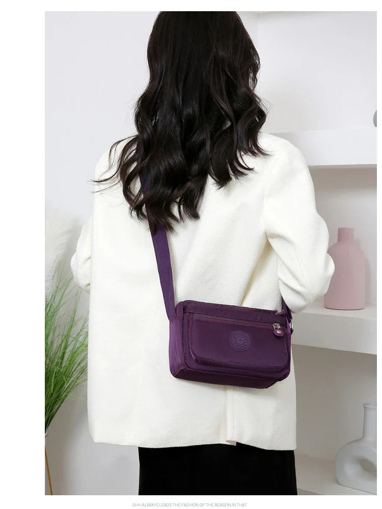 Women’s Nylon Oblique Crossbody Bag – Fashionable Shoulder & Mother Bag