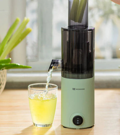 Mokkom Mini Slow Juicer — Full-Automatic Household Juicer with Residue Separation, Multifunctional Fruit & Vegetable Juicer