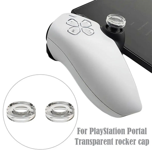 Rocker Cap for PlayStation Portal - Transparent Liquid Silicone Game Controller Cover & Thumb Grip for PS5