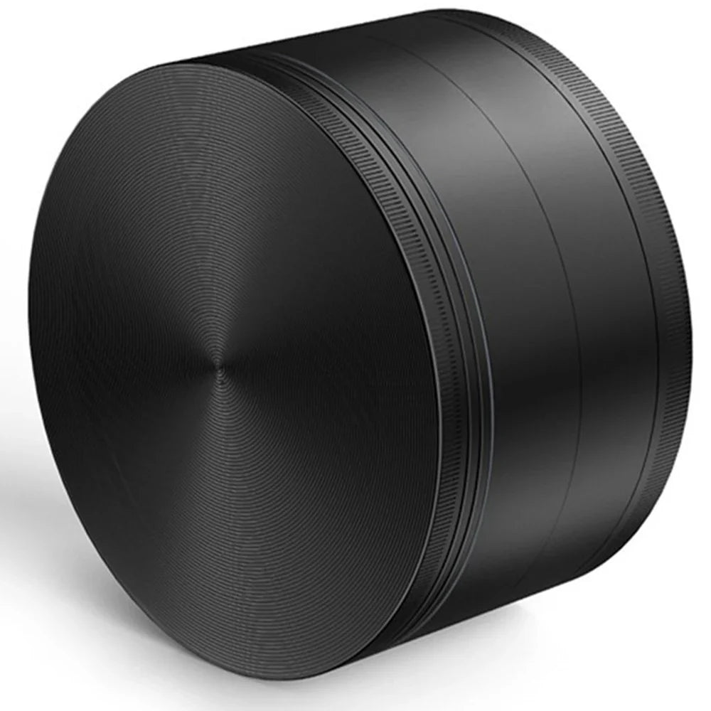 75mm (3") 4-Layer Zinc Alloy Herb Grinder — 4-Piece Large Spice & Smoking Crusher