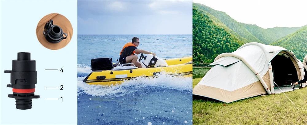AIRBANK 20PSI SUP Board Electric Pump – 4000mAh 11V PVC Inflatable Pump for Stand-Up Paddle Board & Kayak Inflation