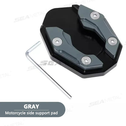 BLALION Aluminum Motorcycle Kickstand Extender – Side Stand Foot Pad Support Plate Accessory