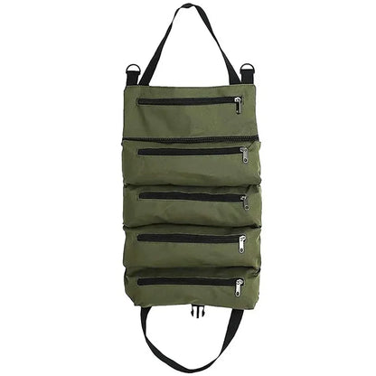Multi-Purpose Professional Tool Bag – High-Quality Multi-Pocket Roll-Up Hardware Tools Organizer, Portable Small Tool Pouch