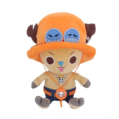 Japanese Anime One Piece Plush Toys — 25cm Luffy, Chopper, Ace & Roronoa Zoro Stuffed Dolls, Cute Cartoon Figure Kids Christmas Gift