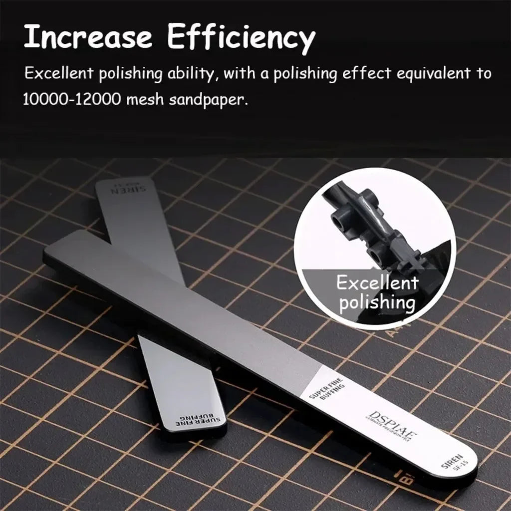 DSPIAE Ultimate Precision Glass Files – MSF-13/SF-15/SF-16/SF-17 for Gundam Model Making, Hobby DIY Tools