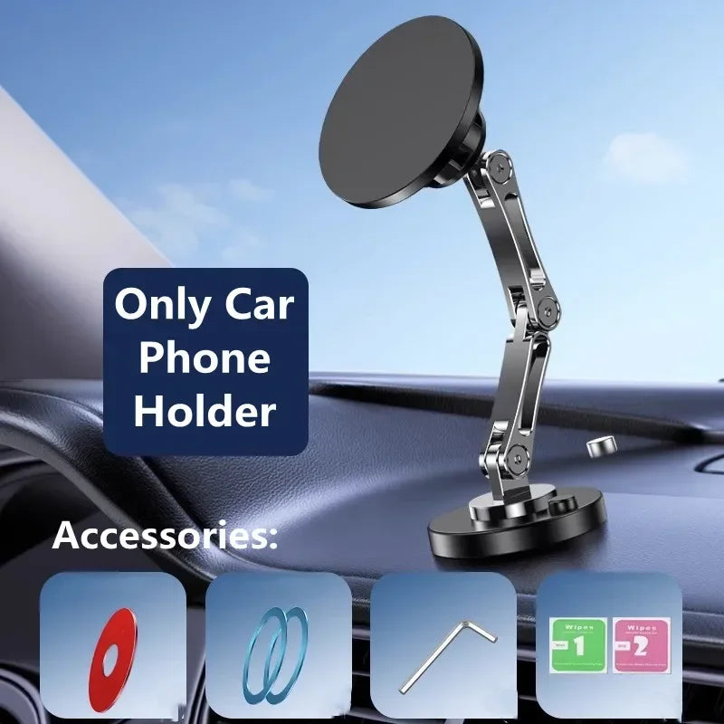 Magnetic Wireless Car Charger Stand – Fast Charging Mount for MagSafe iPhone 15/14/13/12