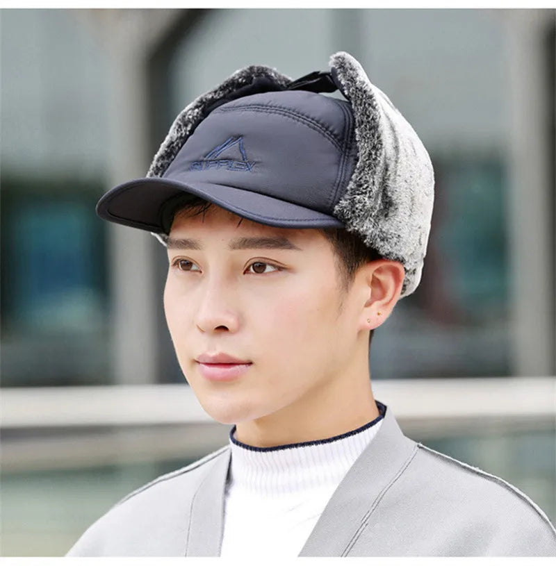 Winter Thickened Faux Fur Baseball Hat – Men’s & Women’s Skiing, Fishing, and Outdoor Cold Weather Hat