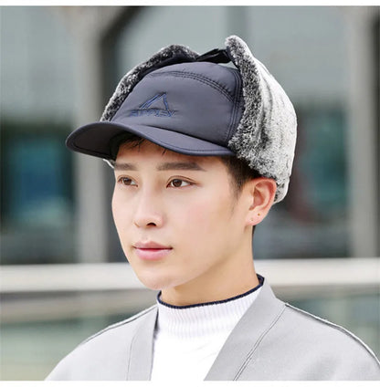 Winter Thickened Faux Fur Baseball Hat – Men’s & Women’s Skiing, Fishing, and Outdoor Cold Weather Hat