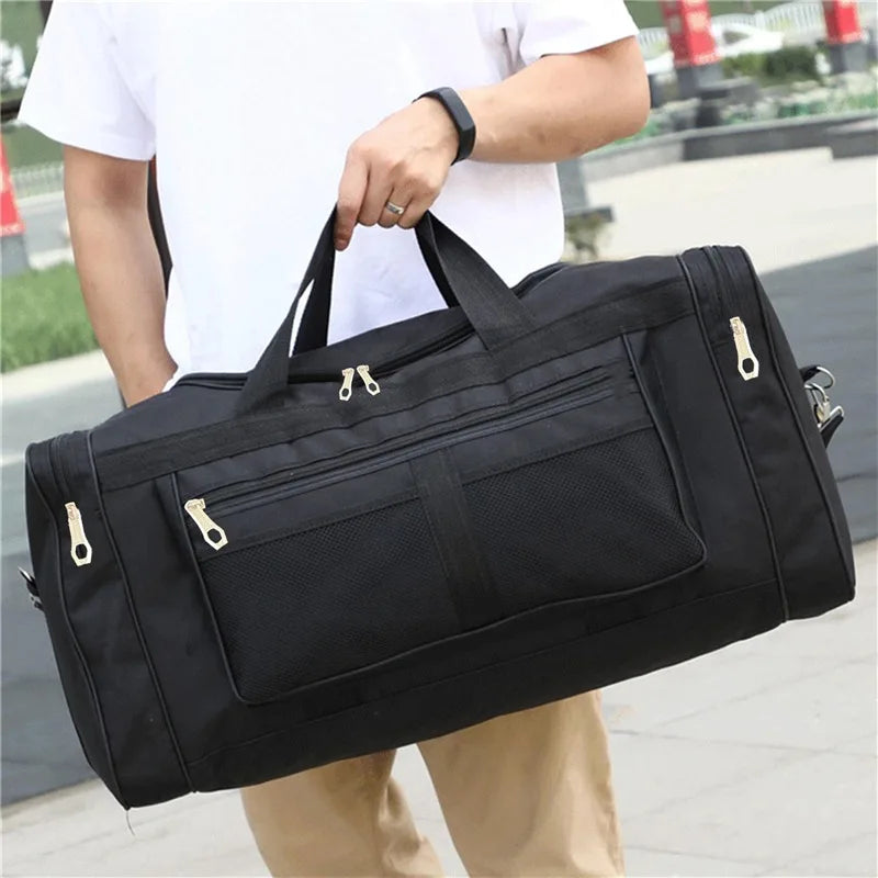 Nylon Travel Duffel Bag for Women & Men – Large Capacity Carry-On, Weekender, Gym & Overnight Sport Tote